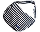 Black white striped pattern bike crossbody bag bike messenger bag 1.1 BASIC COLLECTION