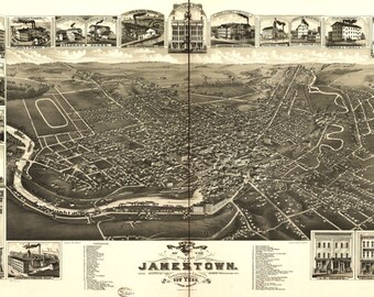 Jamestown new york | Etsy