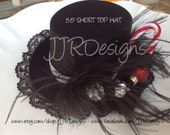 SHORT-Christmas Top Hat-Headband-Toddler Top Hat- Christmas Hat- Christmas Headband Il_170x135