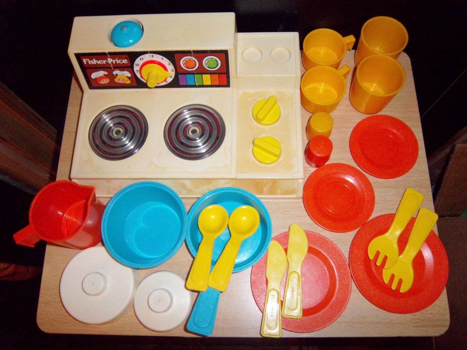 Vintage Fisher Price KITCHEN Set Fun With Food By JennsHiddenJems   Il Fullxfull.646279110 Nqxs 