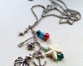 Mermaid & Fork Necklace 