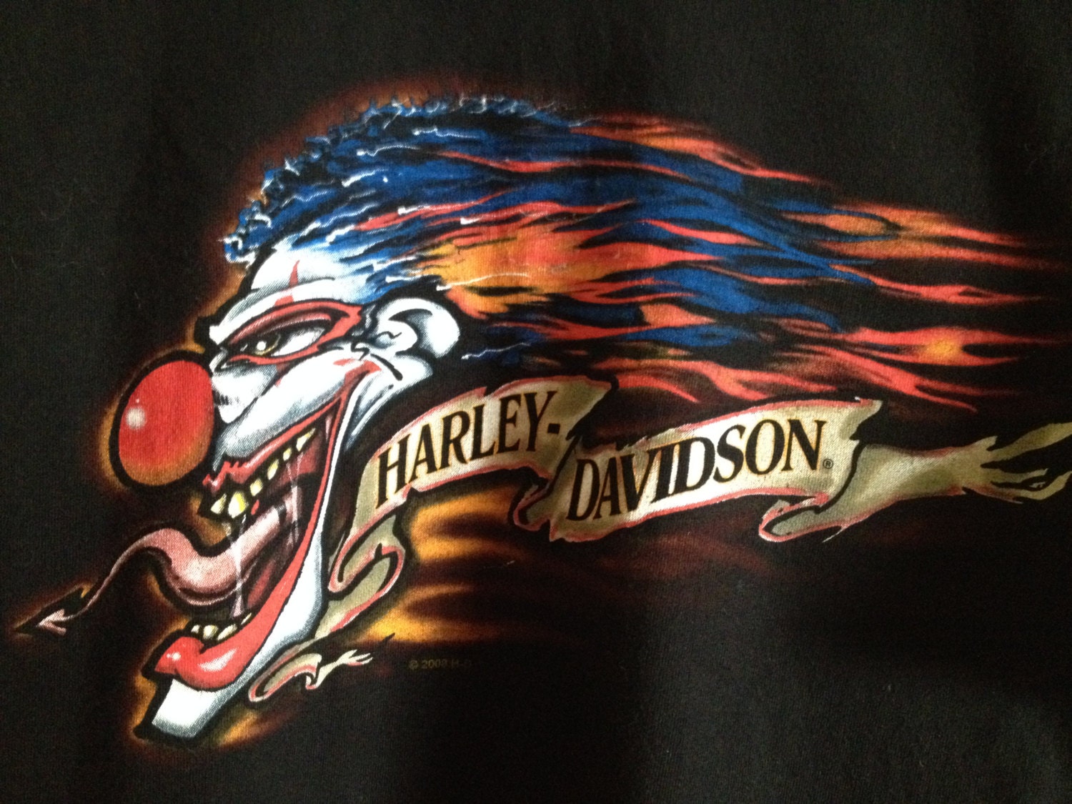 harley davidson clown t shirts