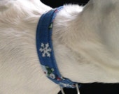 Frolicking Snowman KOUTURE Adjustable Dog Collar