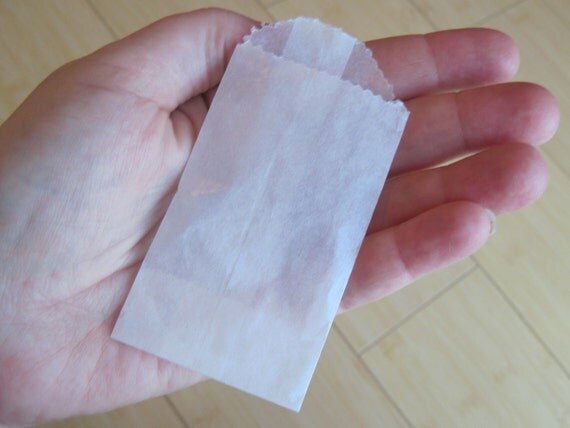 25 Itty Bitty Transparent Glassine Bags for Party Favors and more Il_570xn