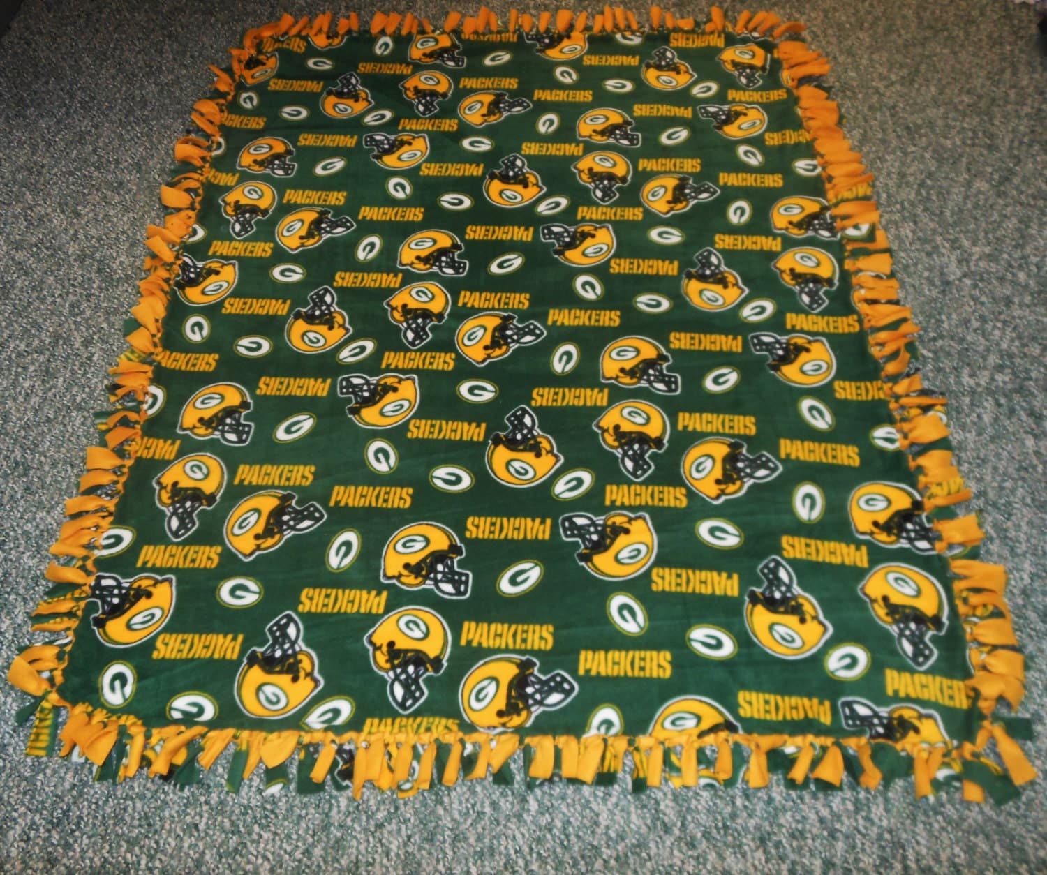 Green Bay Packers Fleece BlanketNo Sew Fleece by LisasBounty