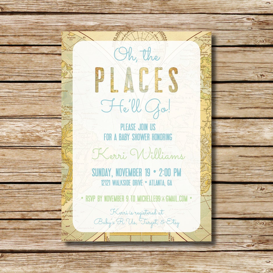 Travel Shower Invitations 3