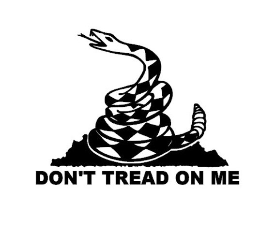 FREE SHIPPING Don't Tread on Me Decal by PRCdecals on Etsy