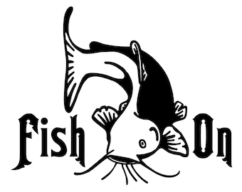 Catfish silhouette | Etsy