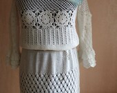 Items similar to CROCHET FASHION TRENDS? exclusive white crochet dress on Etsy