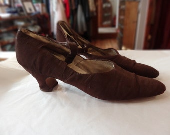 Vintage 1920s Shoes - Silk