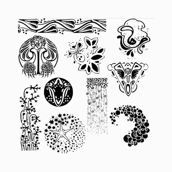 art deco flowers clip art - photo #47