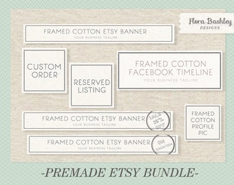 Etsy Banner Premade Bundle - FBB006, You'll receive 7 designs
