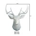 large white resin deer head