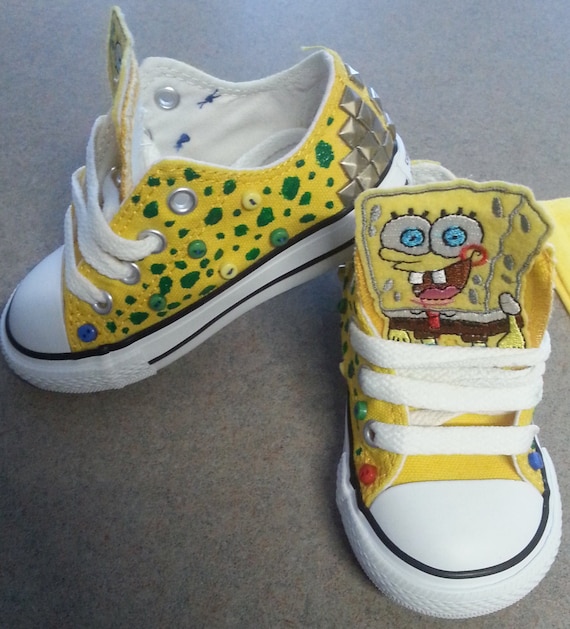 Spongebob Custom Converse by KaylasKreations13 on Etsy