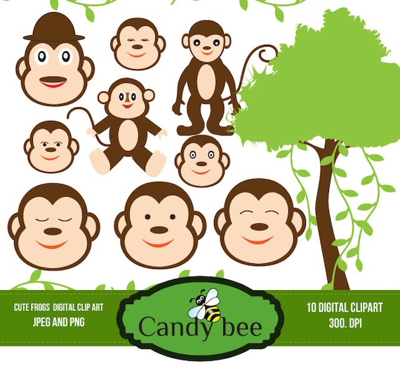 clipart cute little monkey - photo #26