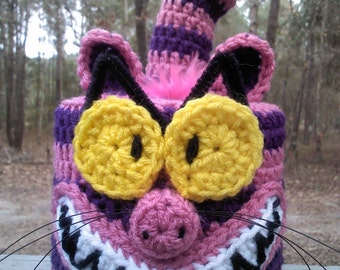 toilet paper cover,chershire cat,whimsical,bathroom,decore