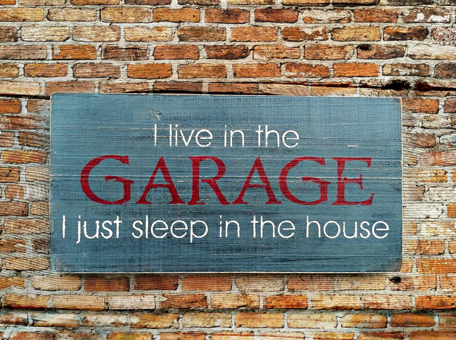 I Live in the GARAGE... I just sleep in the House