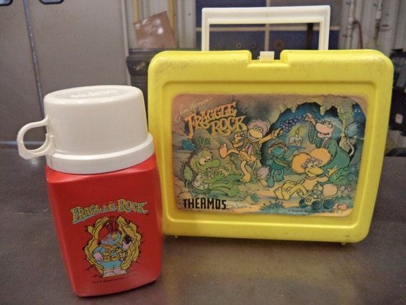 Fraggle Rock Thermos plastic lunch box 1987 by InkroachStudios