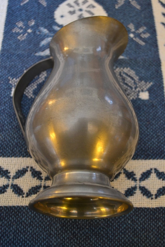 Vintage Metal Milk Pitcher From the Midcentury by LeaveNoneBehind