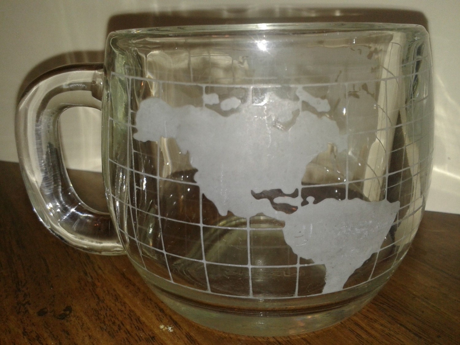 Vintage Nestle Glass Globe Coffee Mug by RobandJensOddsnEnds