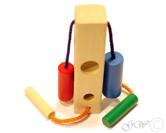 Handmade Wooden Educational Plug Game Montessori Toy