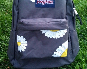Hand Painted Daisy JanSport Backpack