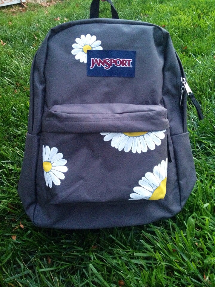 Hand Painted Daisy JanSport Backpack