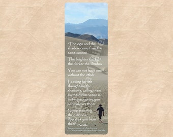 Items similar to footprint poem bookmark, inspirational 