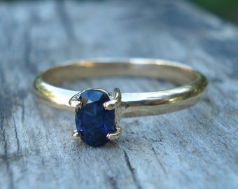 sapphire engagement ring – Etsy