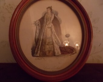 Vintage Oval Picture of Grande Duchesse De Venise