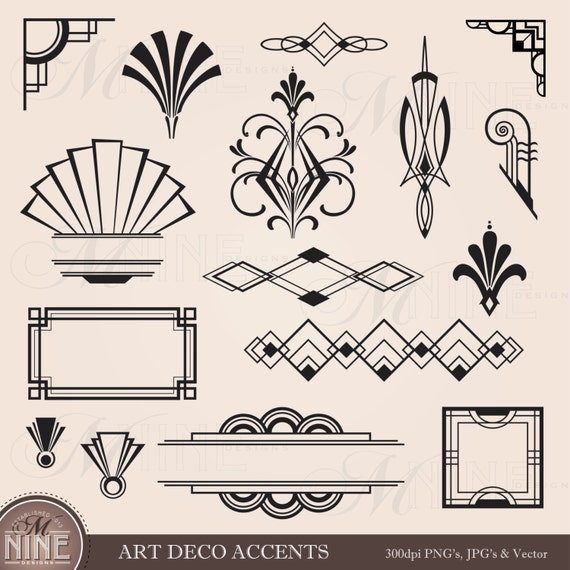 art deco silhouette clip art - photo #2