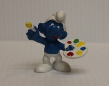 painter smurf figurine