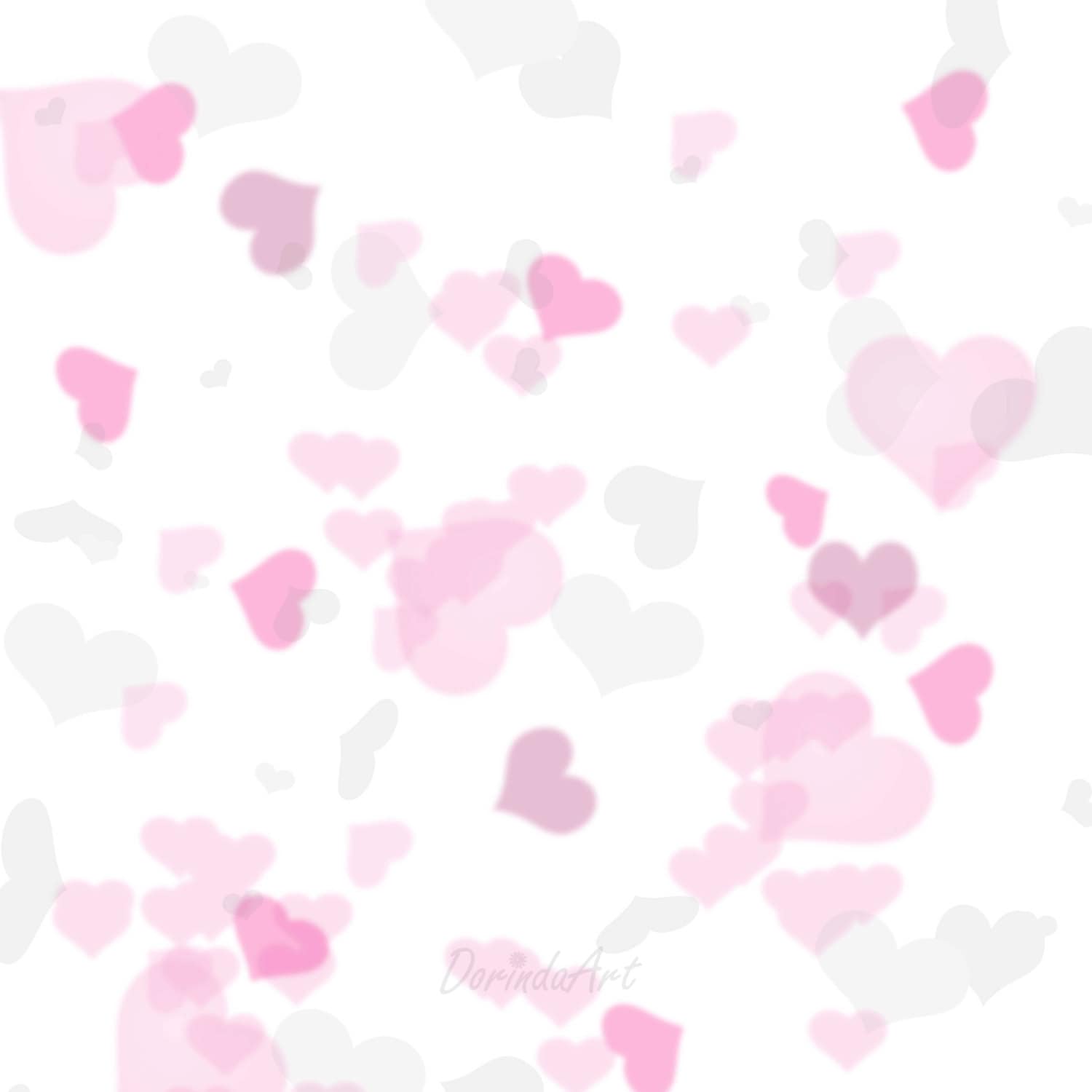 Heart Background Heart bokeh print Valentine by DorindaArt on Etsy