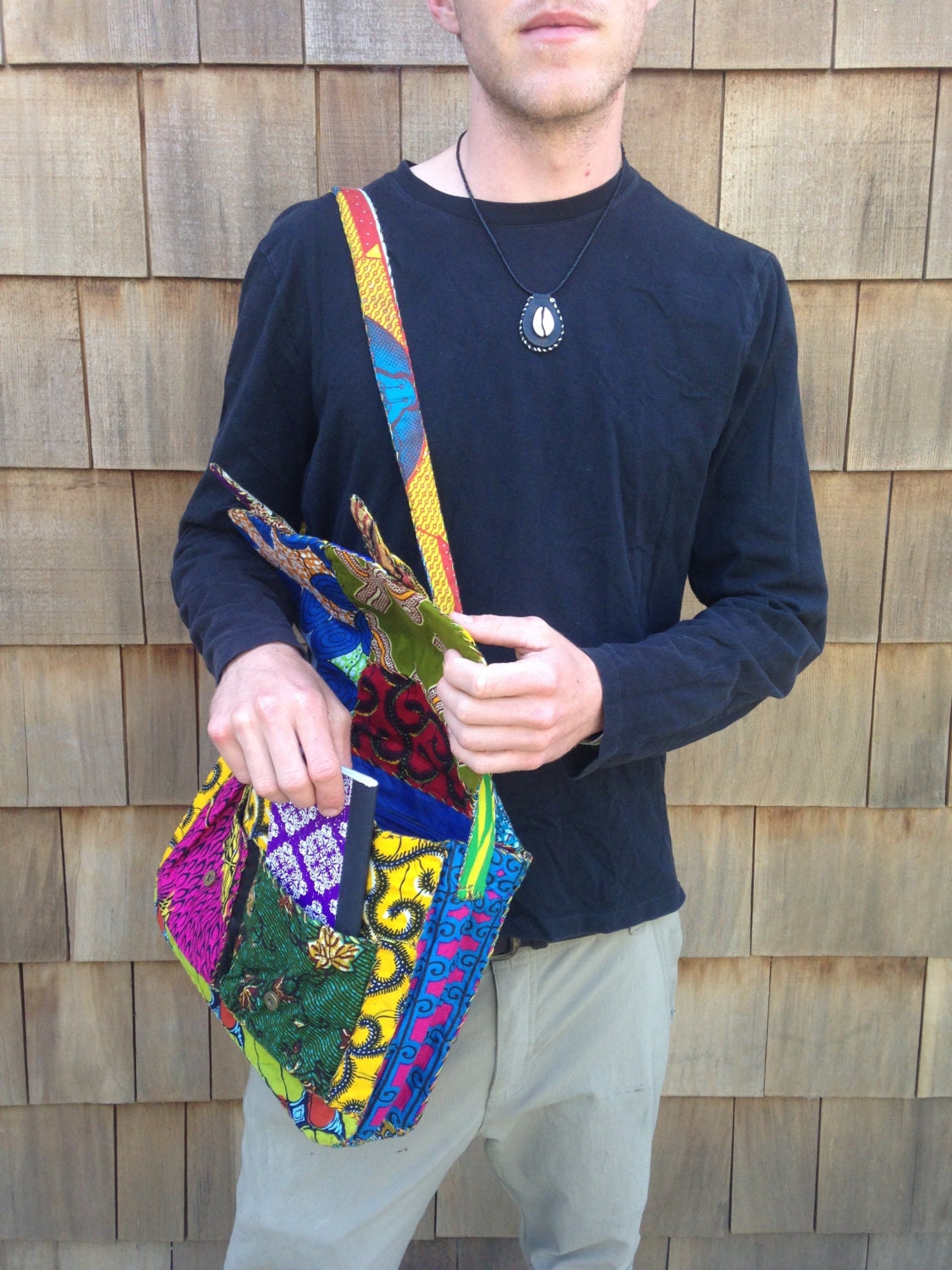 Patchwork Messenger Bag oneofakind Komfo by KomfoClothing