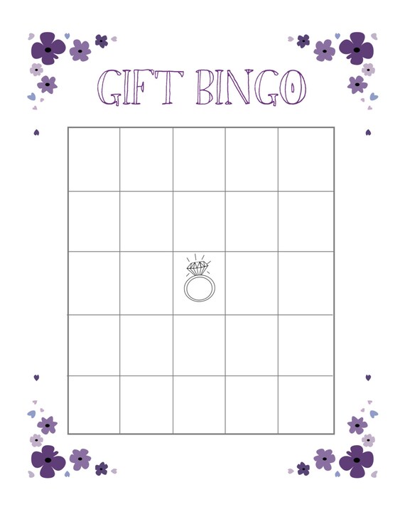 Items similar to Wedding Bingo Card - Digital Download on Etsy