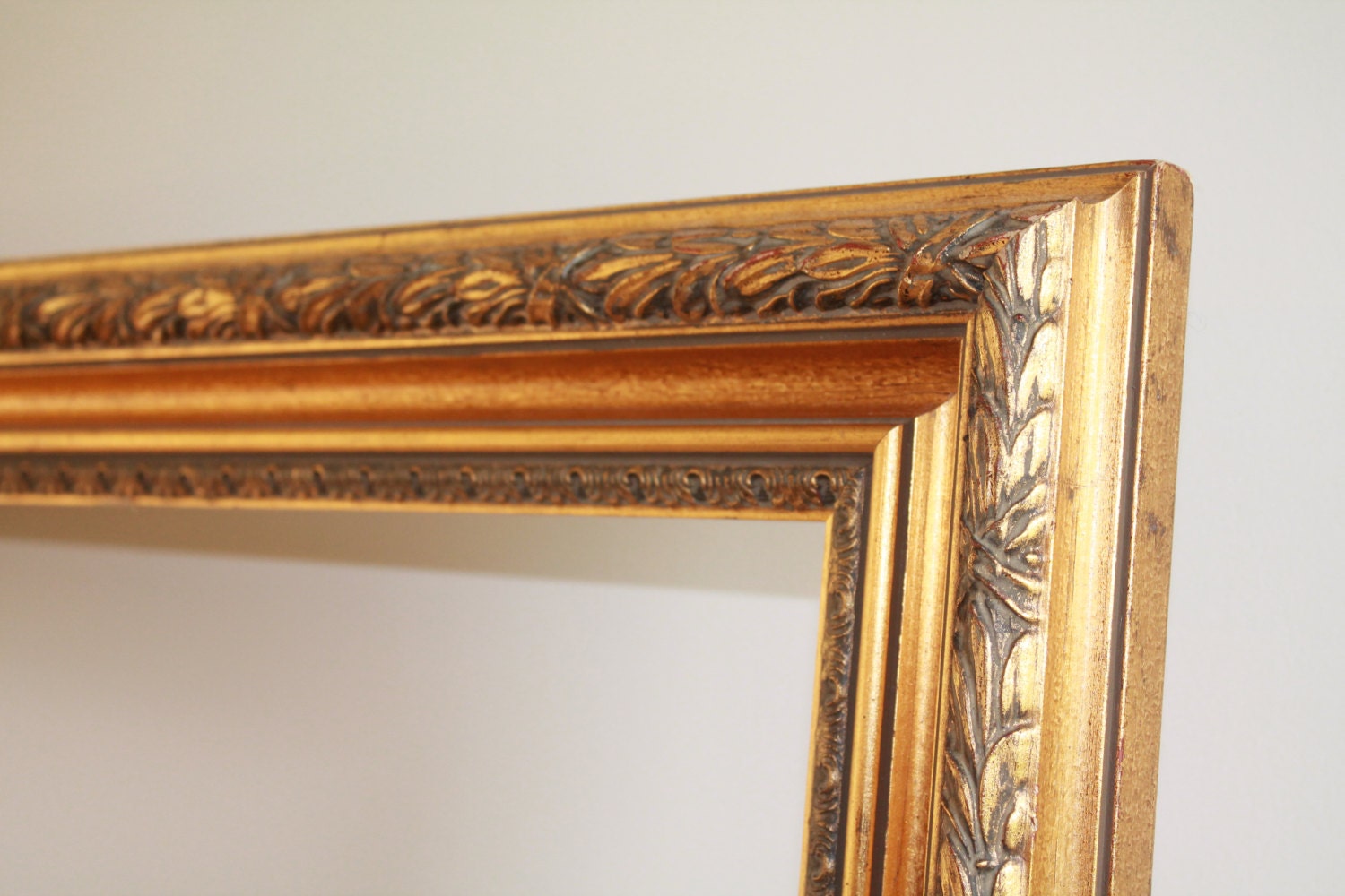 Large Antique Gold Frame Ornate Gold Frame by LaNormandyBoutique