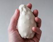 White Ceramic Salt and pepper shakers / Ceramic Cactus shakers / Judaica / Made in Israel / Handmade Ceramics