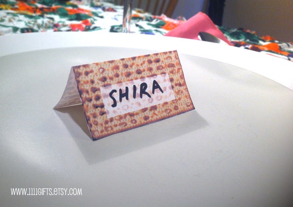 Printable Passover Place Cards Matza Tent Cards Funny