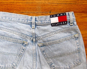Rare Authentic Vintage Tommy Hilfiger High Rise Light Wash Jeans 100% ...