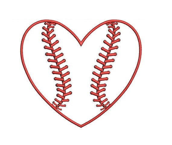 free baseball heart clipart - photo #8