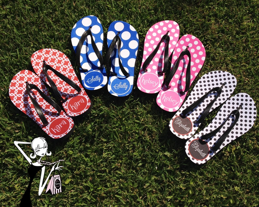 Bridesmaid by flip Bridesmaid Flip gift flops Flop  bridesmaid onesassysister Personalized