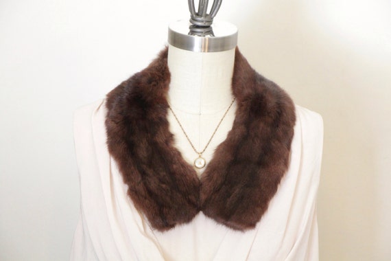 1940s Ermine Fur Collar by thistlethornvintage on Etsy