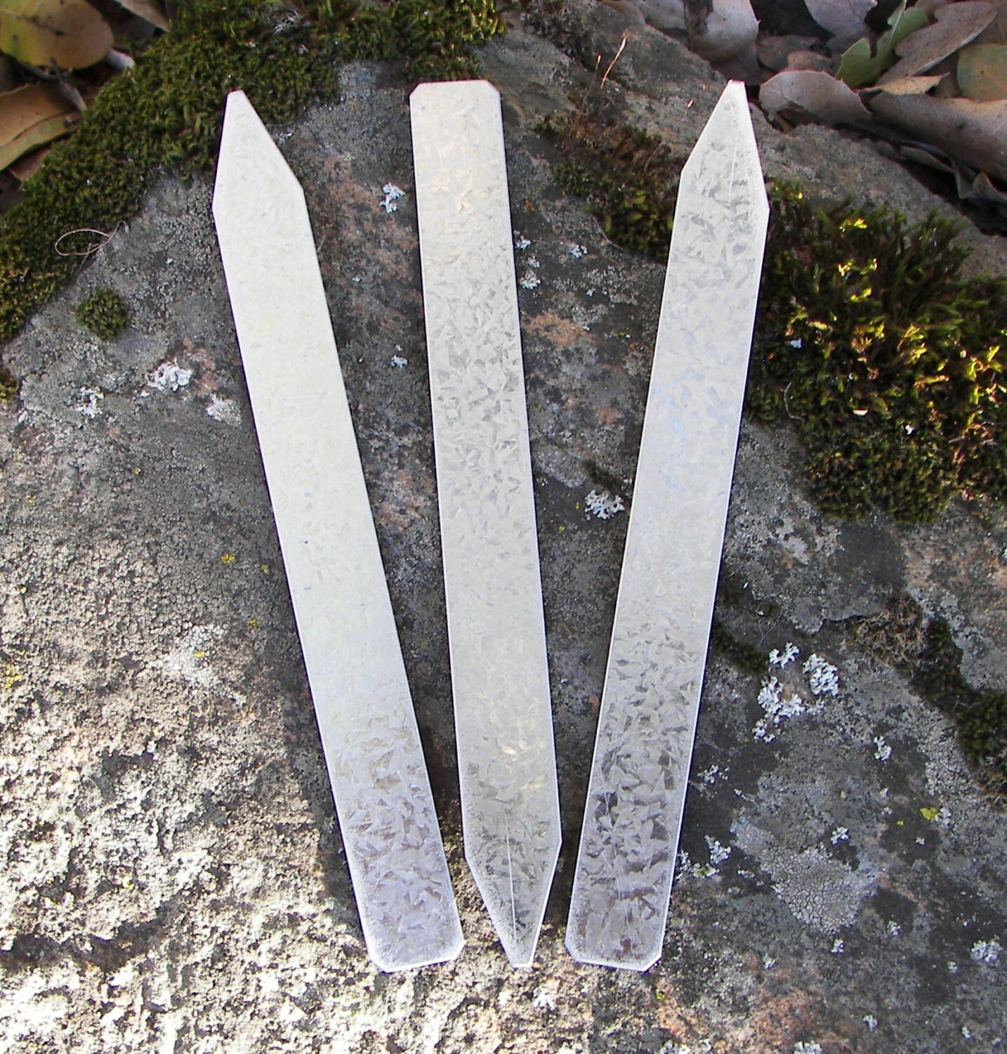 Galvanized Steel 20 5/8 x 6 Herb stakes Flower