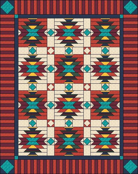 Southwest Quilt Pattern Native American / Indian