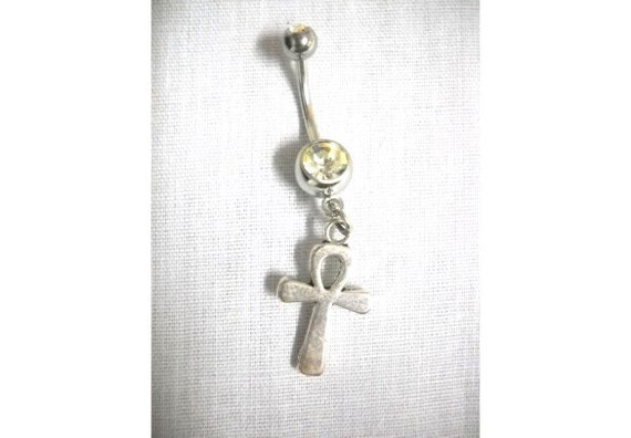 Cross Cast Charm Tau Egyptian cross   on Life Enduring ANKH Metal tau charm Symbol Alloy