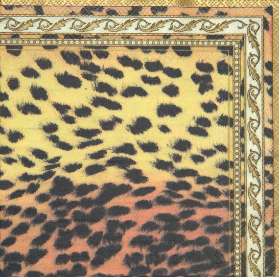 10x African paper napkin serviettes No 35. Design of by Tripvis