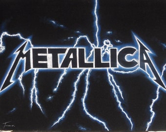 Metallica painting | Etsy