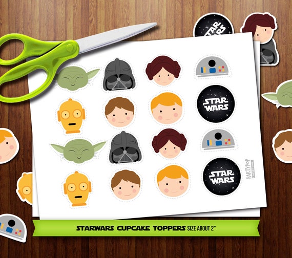 PRINTABLE Star Wars assorted cupcake toppers by PartyPopPrints