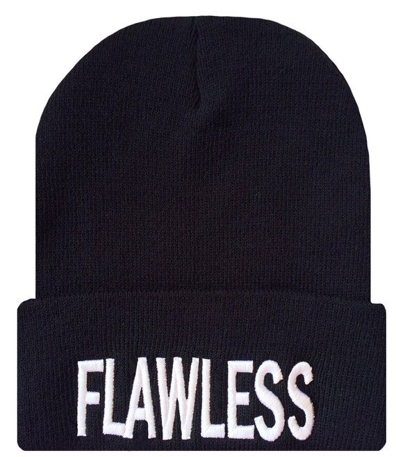 FLAWLESS beanie Cuffed Cap 3D definition Hip Beanie Beanies  Hip hat DaisysOutlet Hat by