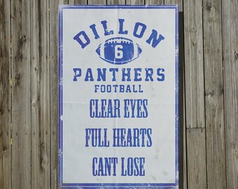 Friday Night Lights poster movie art minimalist poster geekery art print tv show print